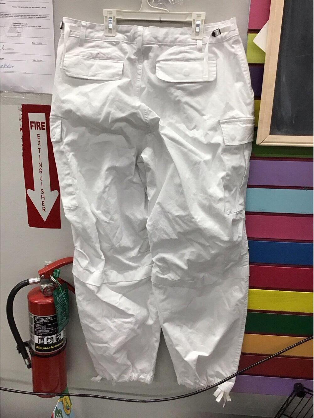 Kbb kahlana womens wide leg medium white cargo new target - Picture 2 of 4